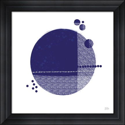 Framed Tribeca II Indigo Print