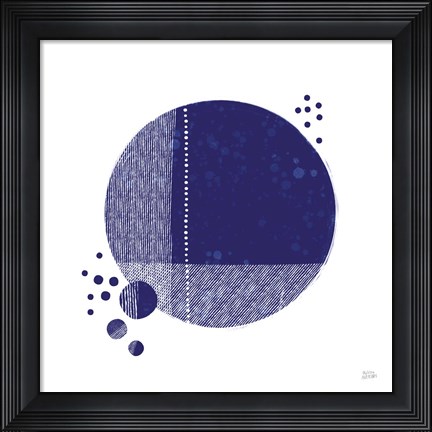 Framed Tribeca I Indigo Print