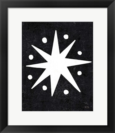 Framed Christmas Whimsy Star Print