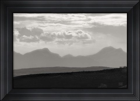 Framed Mountain Layers Print
