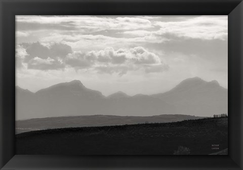 Framed Mountain Layers Print