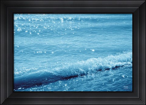 Framed Sparkling Waters III Print