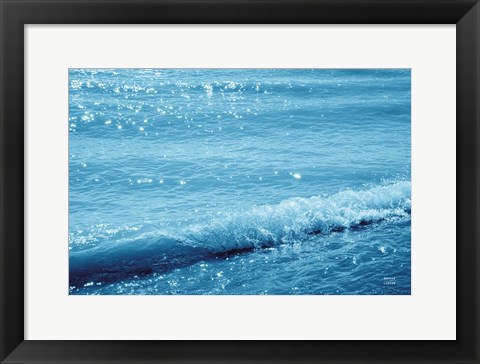 Framed Sparkling Waters III Print