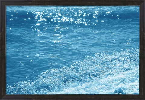 Framed Sparkling Waters II Print