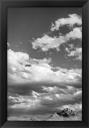 Framed Long Way to Ride BW Print