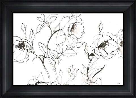 Framed Sketch of Roses Print