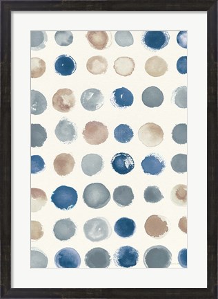 Framed Spot of Rain Vallarta Blue Crop Print