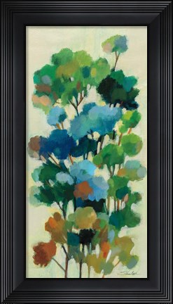 Framed Green Branches II Print
