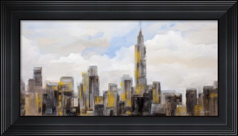 Framed Manhattan Clouds Print