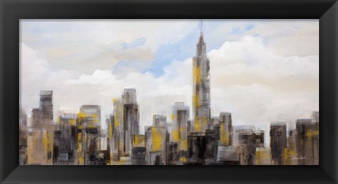 Framed Manhattan Clouds Print