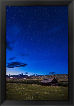 Framed Ursa Major Over Old Farmstead, Saskatchewan, Canada Print