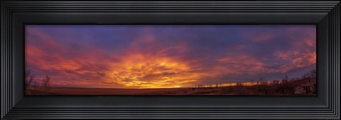 Framed Spectacular Sunrise Clouds Print