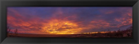Framed Spectacular Sunrise Clouds Print