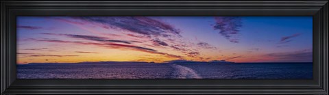Framed Sunset on the Barents Sea Print