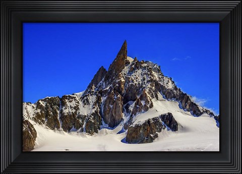 Framed Dente Del Gigante Mountain in the Mont Blanc Massif Print