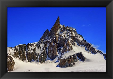 Framed Dente Del Gigante Mountain in the Mont Blanc Massif Print