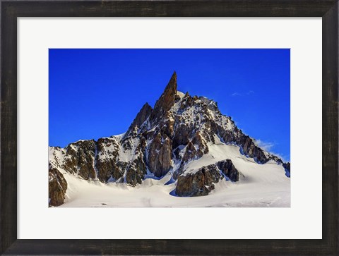 Framed Dente Del Gigante Mountain in the Mont Blanc Massif Print