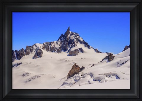 Framed Dente Del Gigante Mountain in the Mont Blanc Massif 2 Print