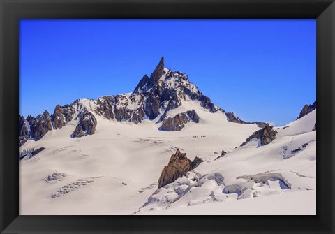 Framed Dente Del Gigante Mountain in the Mont Blanc Massif 2 Print