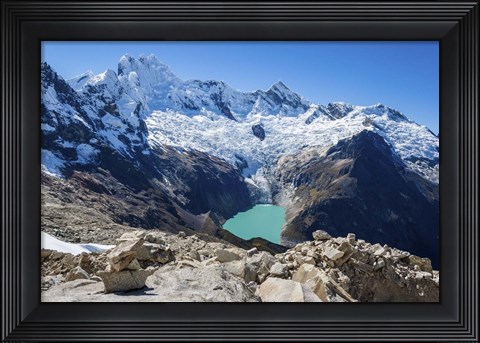 Framed Lake Arhuaycocha, Peru Print
