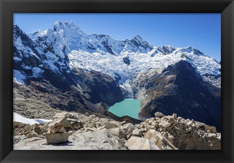 Framed Lake Arhuaycocha, Peru Print