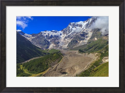 Framed Monte Rosa Glacier, Italy Print