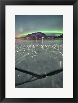 Framed Northern Lights, Carcross, Yukon, Canada Print