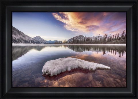 Framed Sunset, Kluane National Park, Canada Print