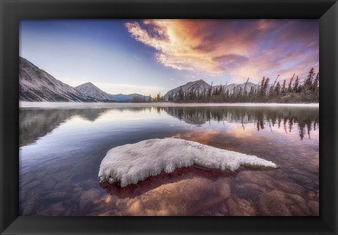 Framed Sunset, Kluane National Park, Canada Print