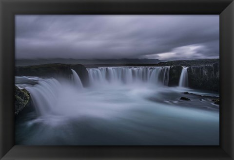Framed Godafoss Waterfall, Iceland Print