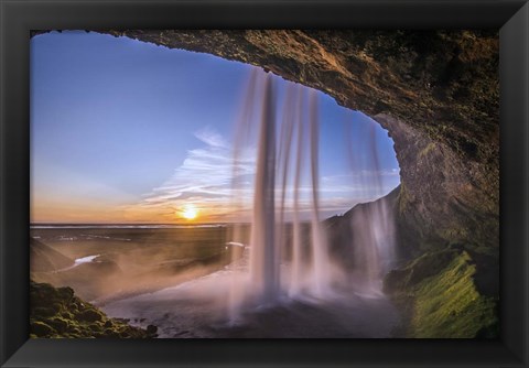 Framed Seljalandsfoss Waterfall, Iceland Print