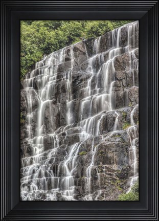 Framed Waterfall in Alaska Print