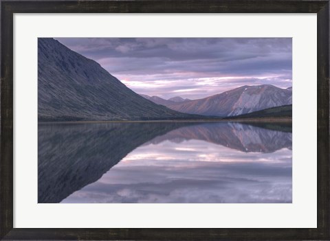 Framed Mountain View, Carcross, Yukon, Canada Print