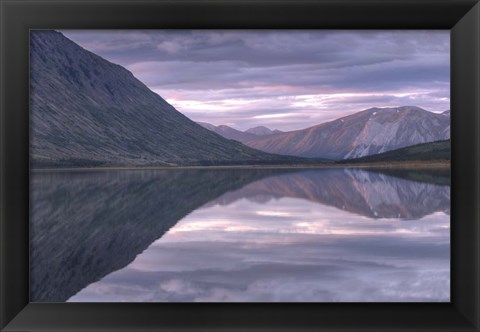 Framed Mountain View, Carcross, Yukon, Canada Print