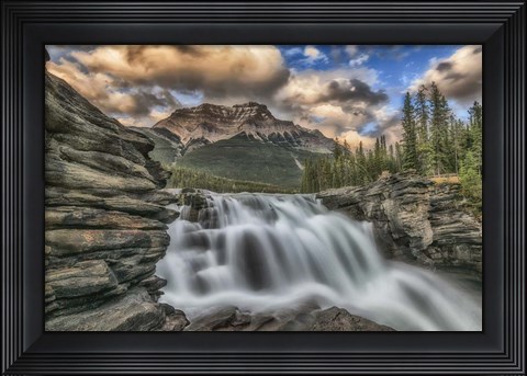 Framed Athabasca Falls Print