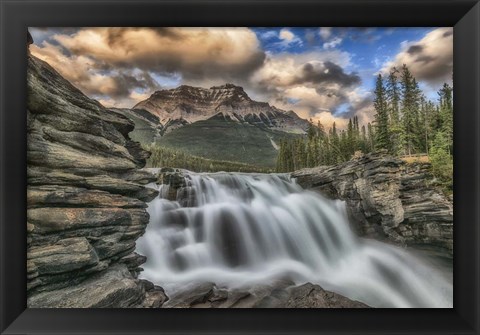 Framed Athabasca Falls Print