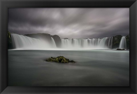 Framed Godafoss Waterfall in Iceland Print