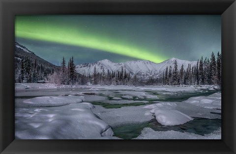 Framed Northern Lights, Annie Lake Print