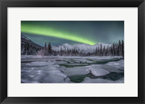 Framed Northern Lights, Annie Lake Print