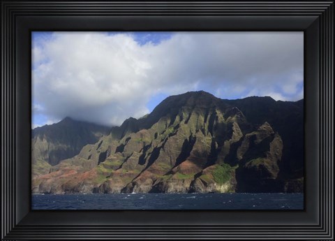 Framed Na Pali Coast, Kauai, Hawaii Print