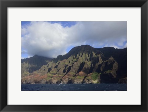 Framed Na Pali Coast, Kauai, Hawaii Print