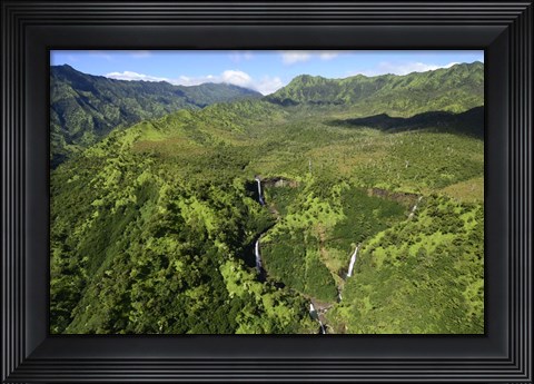 Framed Aerial View Of Koloa Print