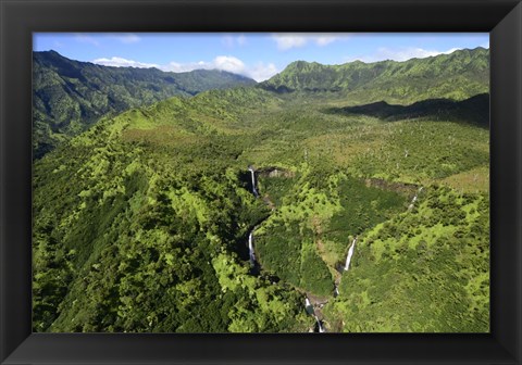 Framed Aerial View Of Koloa Print