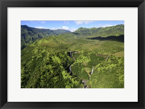 Framed Aerial View Of Koloa Print