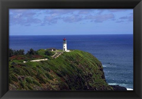 Framed Kilauea Point Lighthouse, Kauai, Hawaii Print