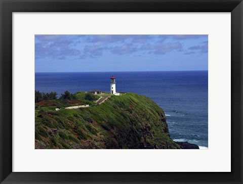 Framed Kilauea Point Lighthouse, Kauai, Hawaii Print