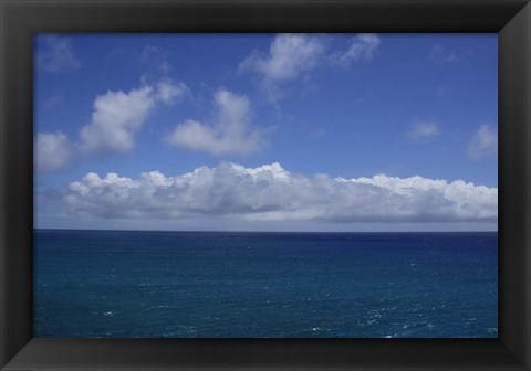 Framed Pacific Ocean, Kauai, Hawaii Print