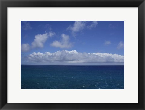 Framed Pacific Ocean, Kauai, Hawaii Print