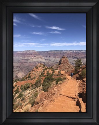 Framed South Kaibab Trail in Grand Canyon, Arizona Print