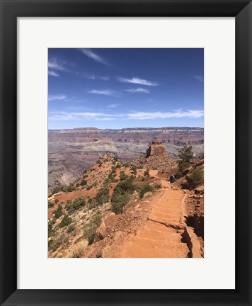 Framed South Kaibab Trail in Grand Canyon, Arizona Print